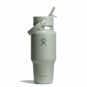 24 oz Wide Mouth Travel Bottle with Flex Straw Cap